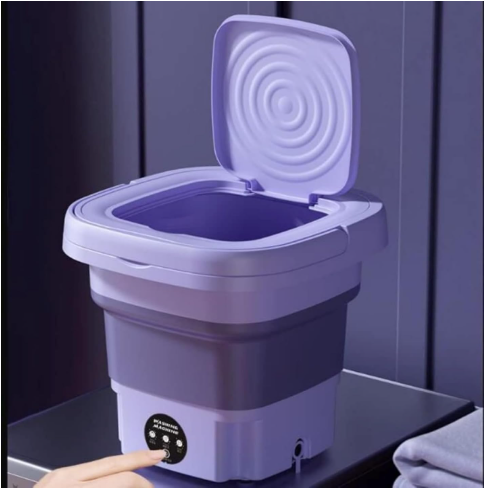 Mini Portable Washing Machine | Foldable Compact Washer for Hostel Students, Bachelors & Small Spaces | Free Shipping